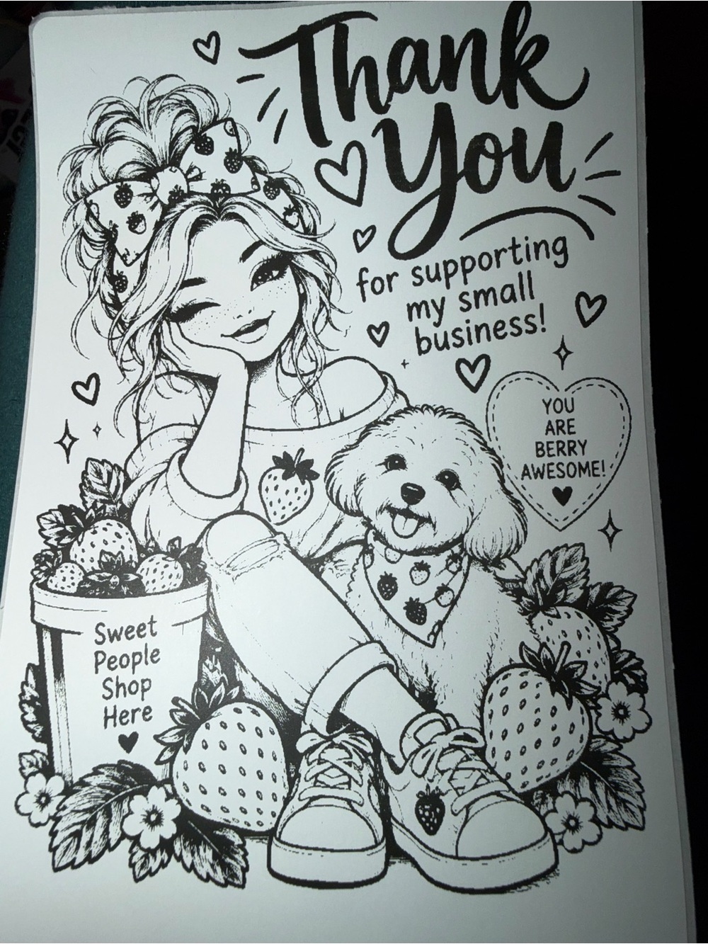 Sweet People Shop Here Thank You 50 count 4x6